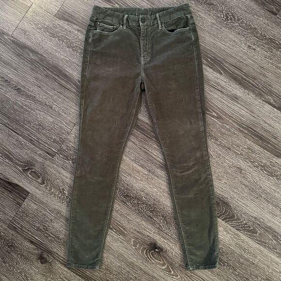 Mother High Waisted Looker Corduroy Pants in Hopscotch - Picture 1 of 8